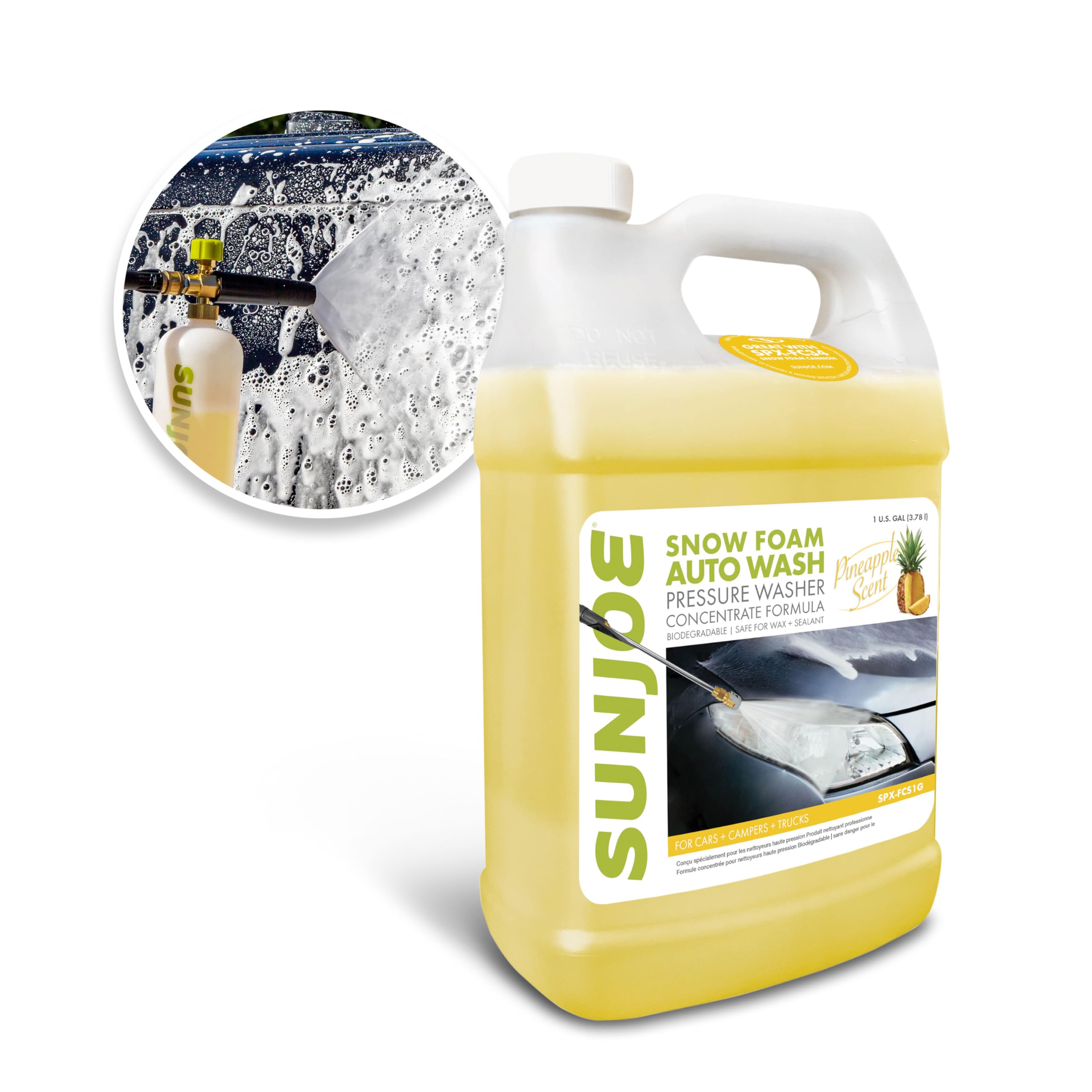 Amazon.com: Sun Joe SPX-FCS1G Snow-Foam Pressure Washer Car-Wash
